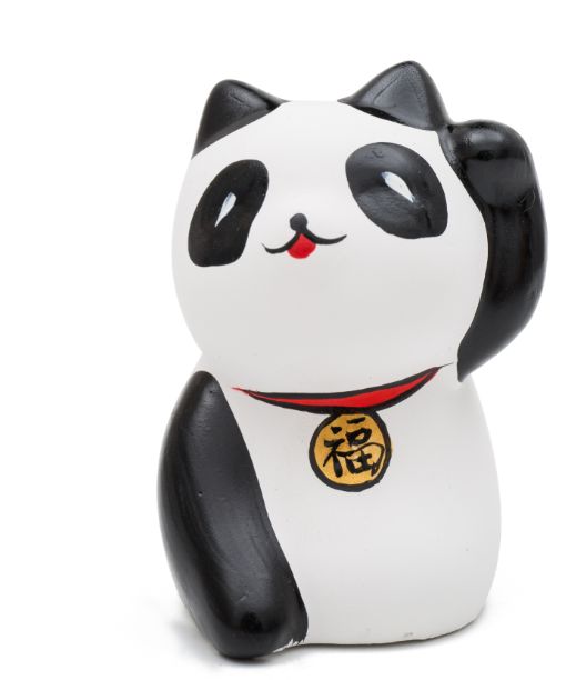 Panda: HND PNTD Maneki Neko BLK/WHT