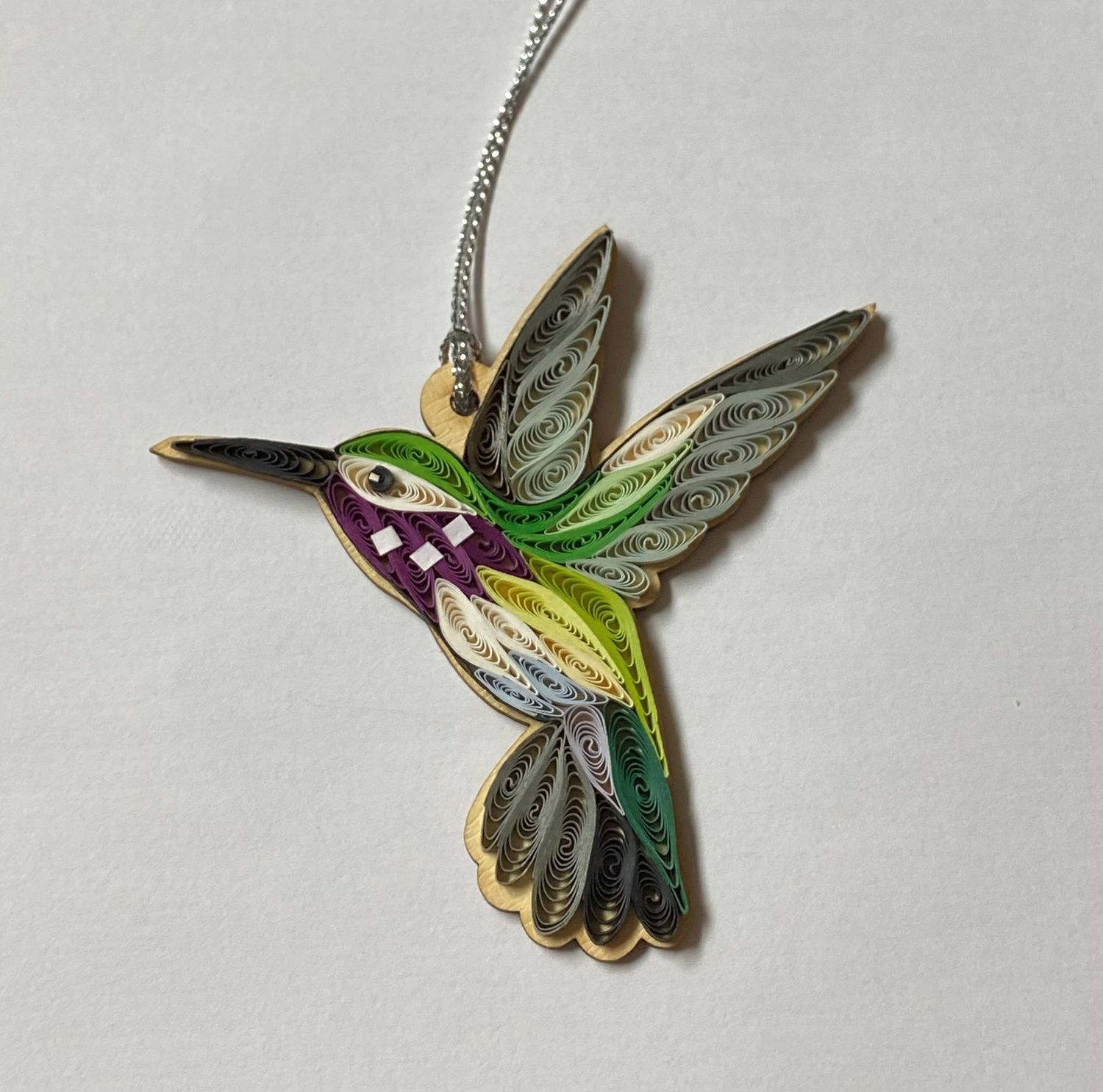 Quilling Hummingbird Ornament