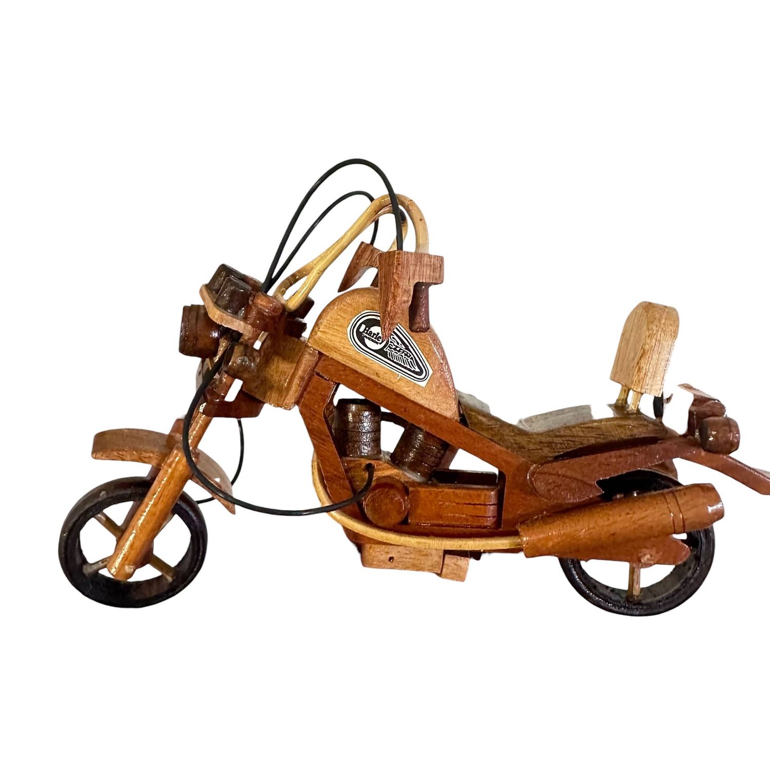 Wooden Motorcycle Chopper 10"