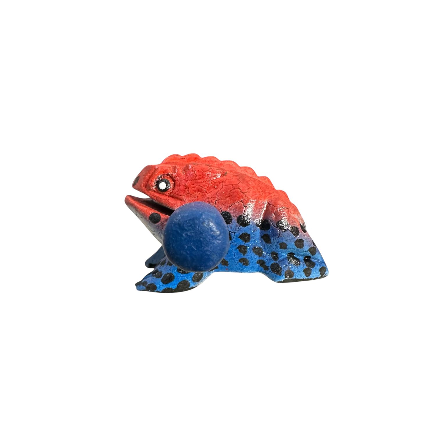 1.5" Small Red Dart Frog Percussion Instrument