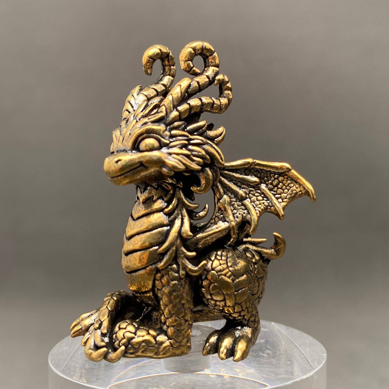 Brass Magic Dragon Desktop Ornament