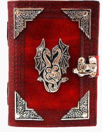 LTHR Journal: Metal Double Dragon  Embossed