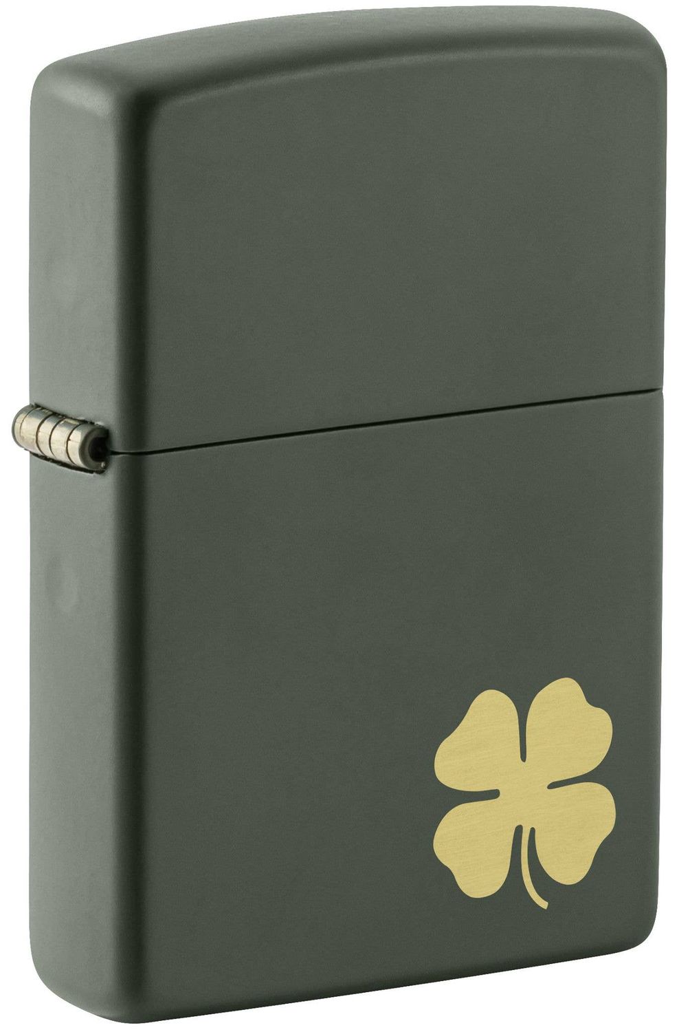 Zippo 4 Leaf Clover Green Matte Lighter