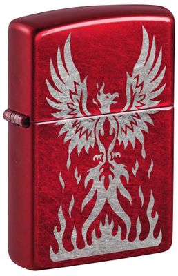 Zippo Phoenix Rising Candy Apple Red Lighter