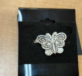 Broach: Silver baby butterfly