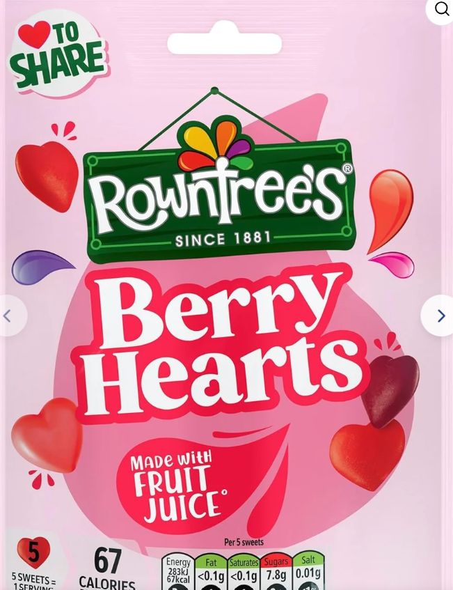 Rowntree's  Berry Hearts Bag