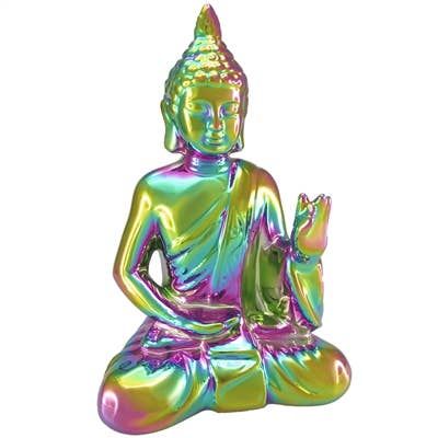 Vitarka Buddha Glass Statue