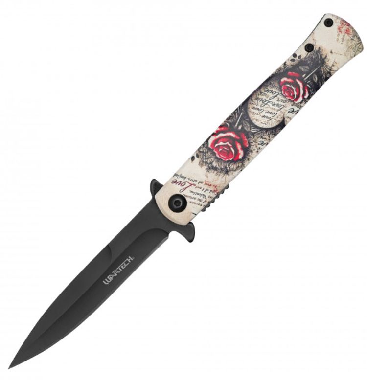 Wartech KNF: Roses PRNT HNDL BLK BLD
