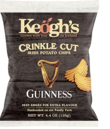 Keogh's Guinness Crinkle 125gm Bag