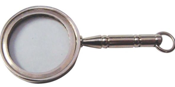 Chrome Magnifier Glass 2.5"