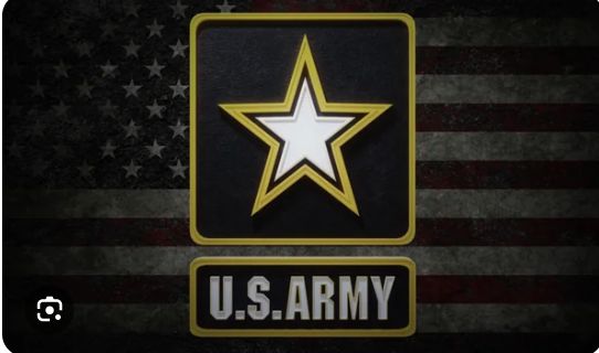 Army Flag: Black background