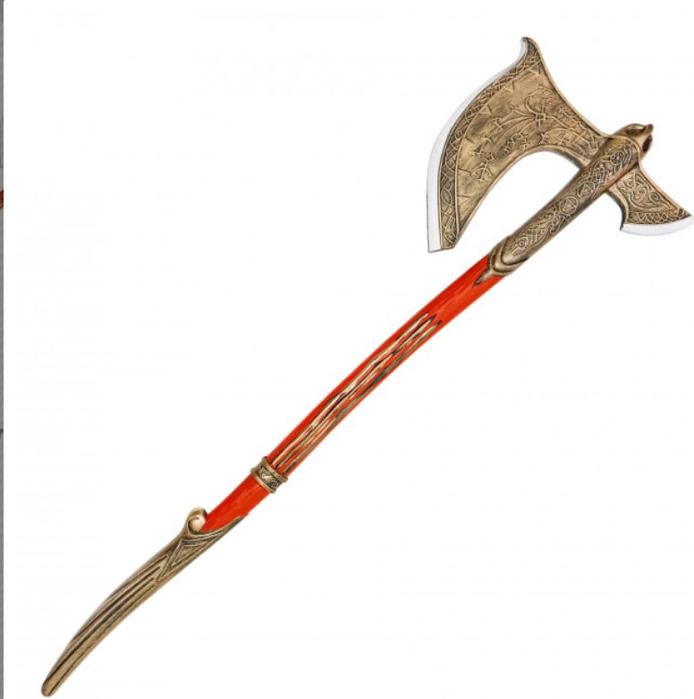 Foam AXE : God of War 37" GLD &amp; ORG Shaft