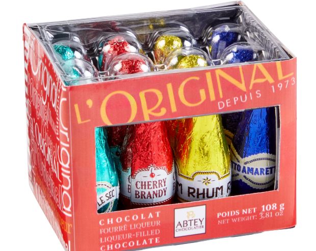 Abtey L'Original Choco liqueur Bottles crate 12pc