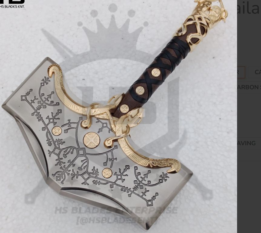 Thor's Hammer: full  Metal Rangnarok Runes inscrip