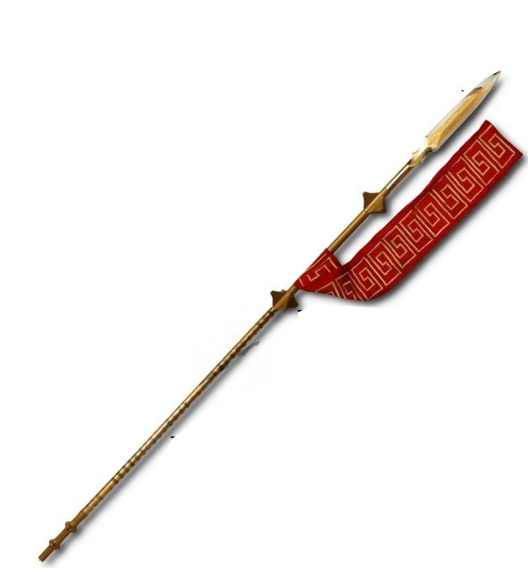 Draupin Spear of Kartos Steel&amp;brass 68"