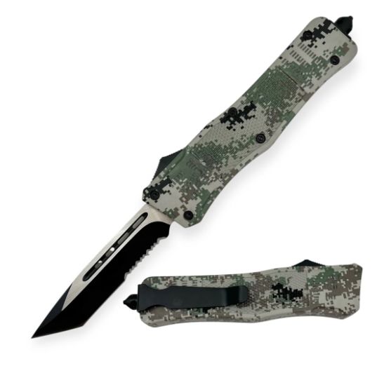 OTF: Tanto 2T Serr BLD Green Camo HNDl 9,5"