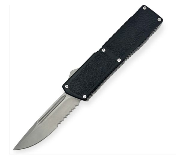 OTF: Lighting BLK HNDL Serr Blade 8"