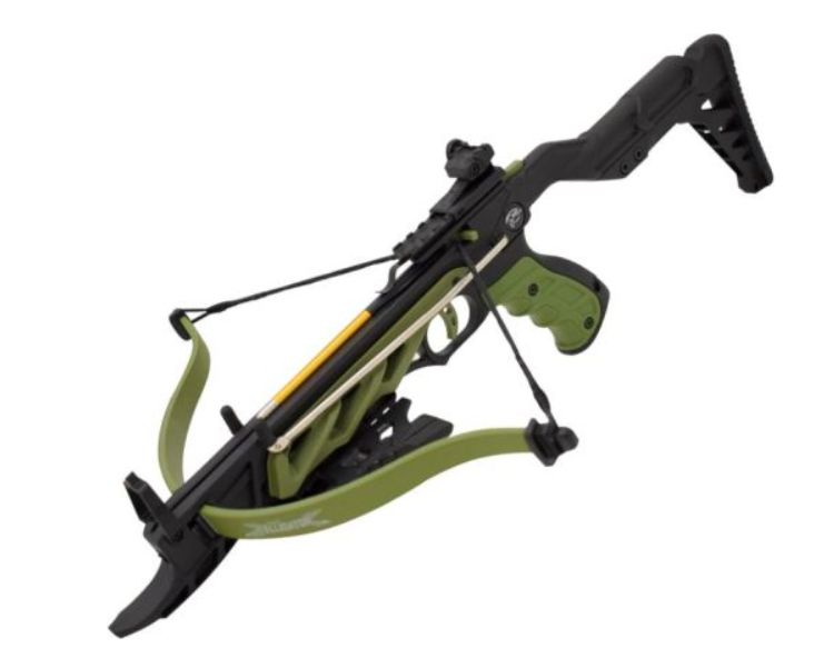 Crossbow Pistol 80 lbs: GRN&amp;BLK body 225FPS