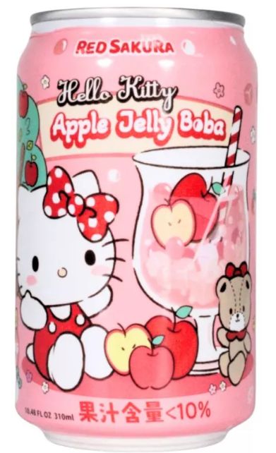 Hello kitty APPLE Popping Boba can