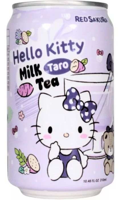Hello Kitty TARO Milk Tea can