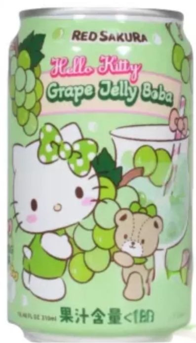 Hello Kitty GRAPE Jelly Boba can