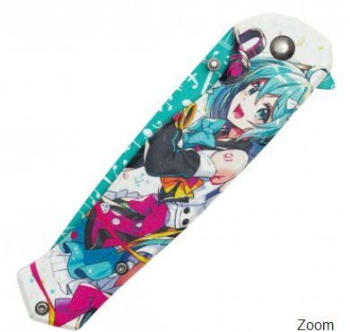 Knife: BLU GoGo  Girl HNDl Ble BLD 8"