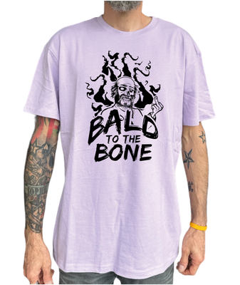 T-shirt Bald to the Bone 2 Lilas