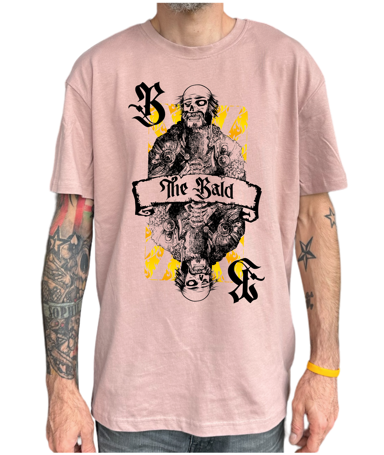 T-shirt The Bald Card Rose