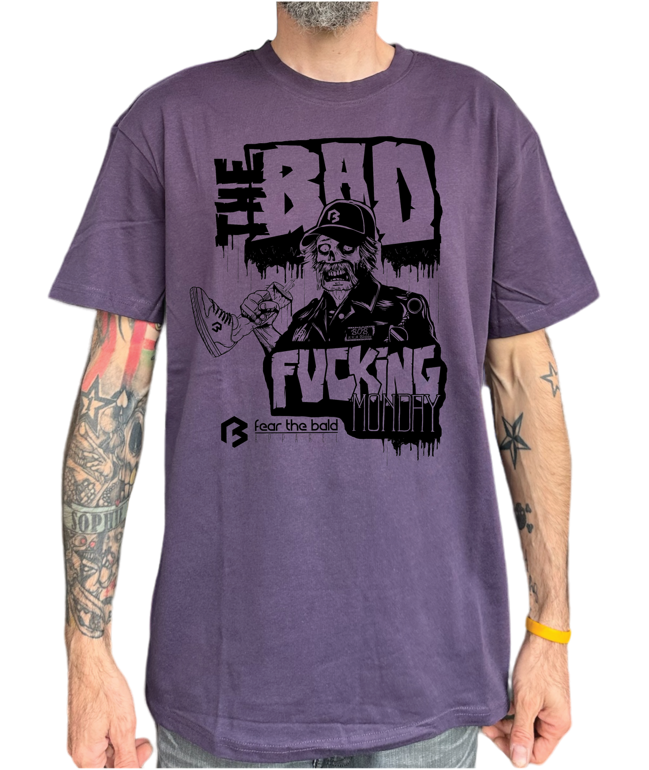 T-shirt Bad Monday purple