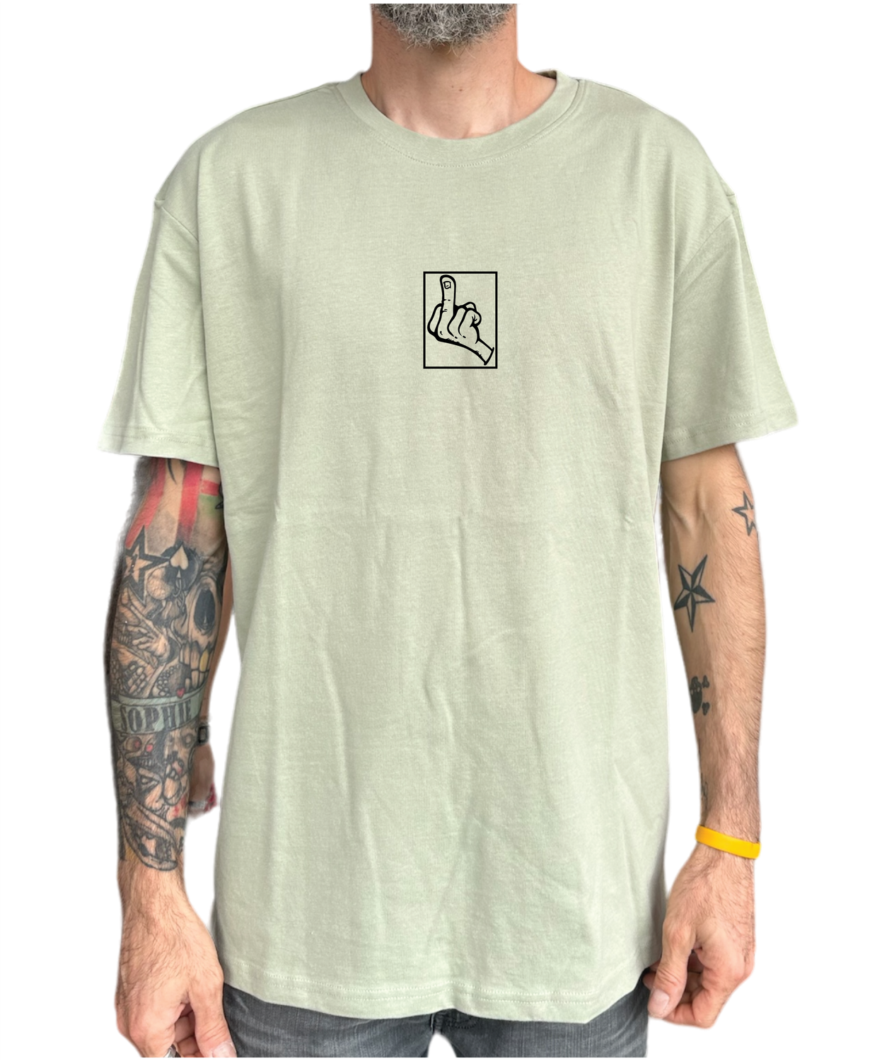 T-shirt Fuck vert