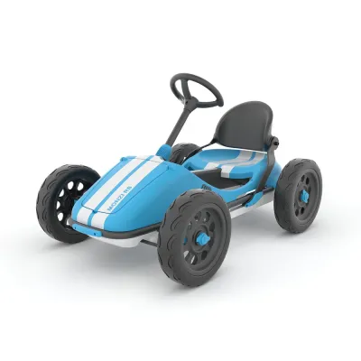 Chillafish Monzi RS Go-Kart Blau - Faltbares Pedal-Go-Kart für Kinder