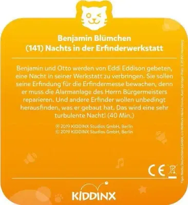 Entdecke Benjamin Blümchen 141 - Nachts in der Erfinderwerkstatt - Tigercards für unvergesslichen Hörspaß!