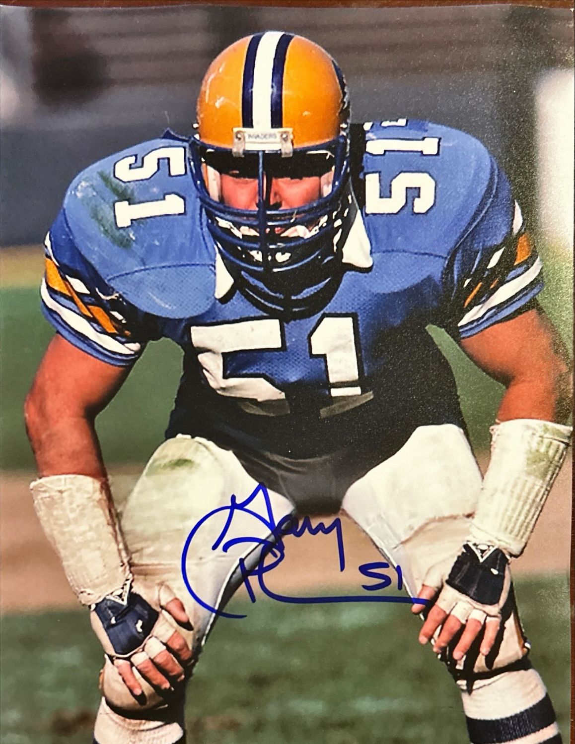 Gary Plummer Signed Oakland Invaders 8x10