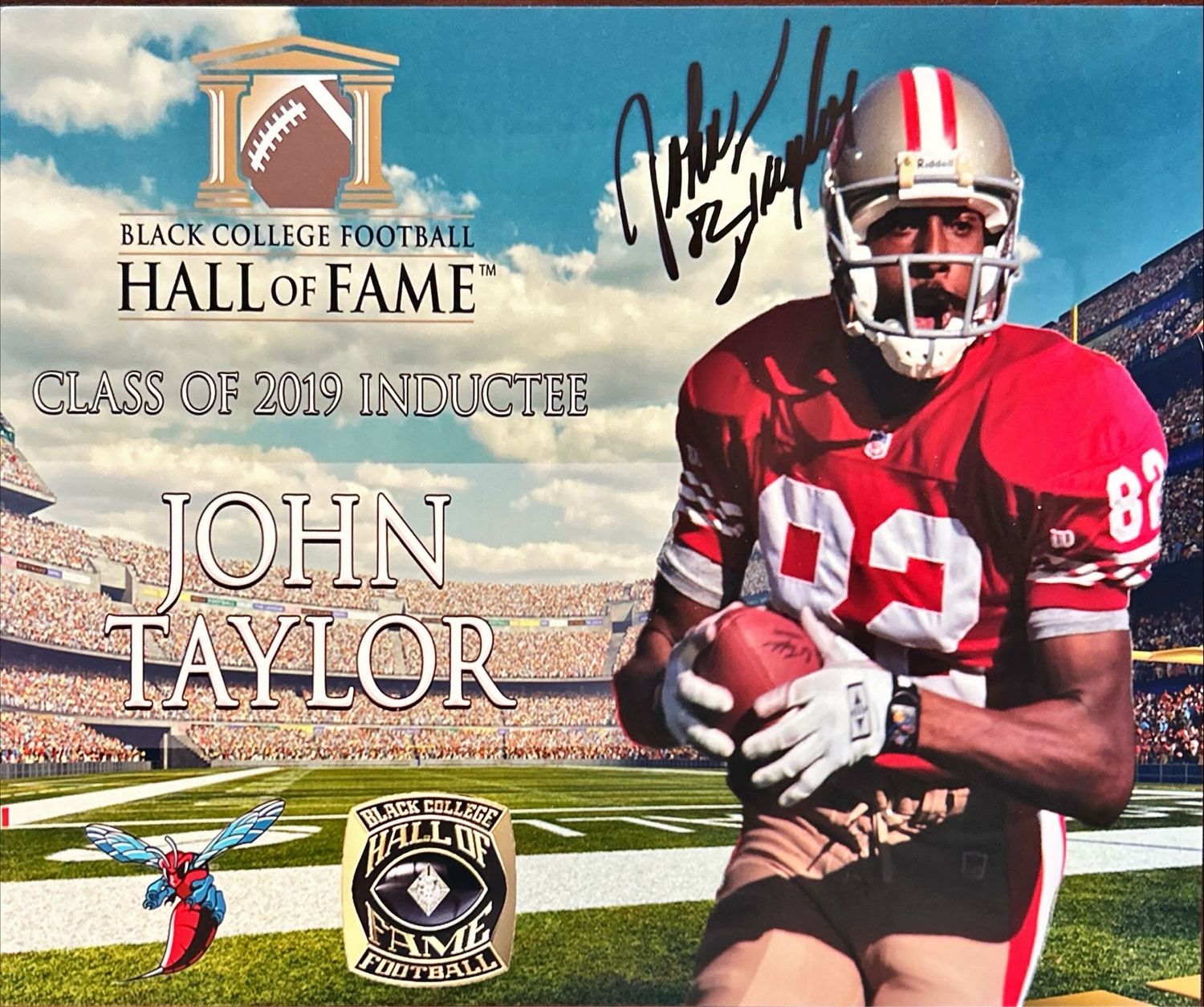 John Taylor Signed 8x10 - Black Hall Of Fame - Black Ink