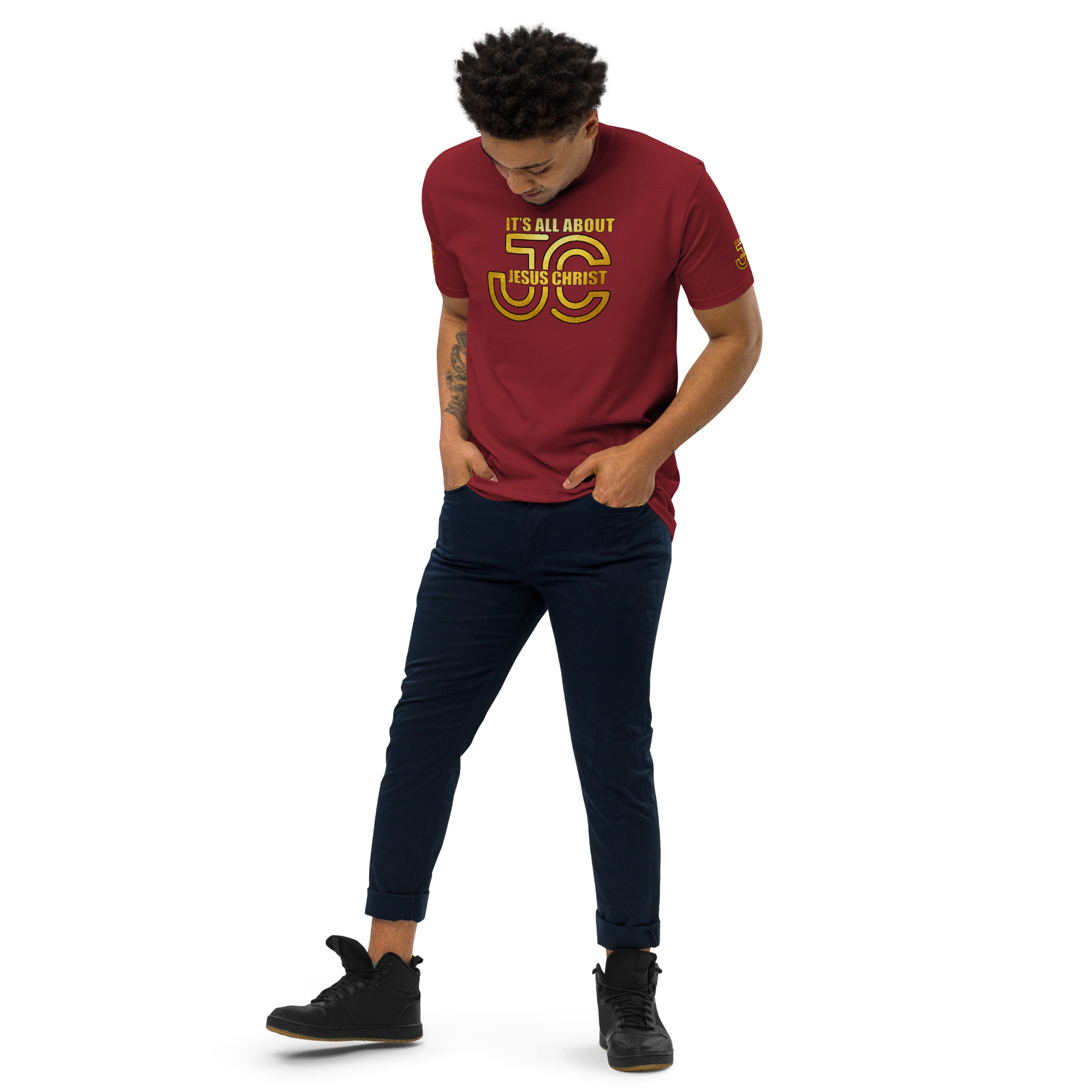 IT&#039;S ALL ABOUT JESUS CHRIST | Unisex premium Quality T-shirt