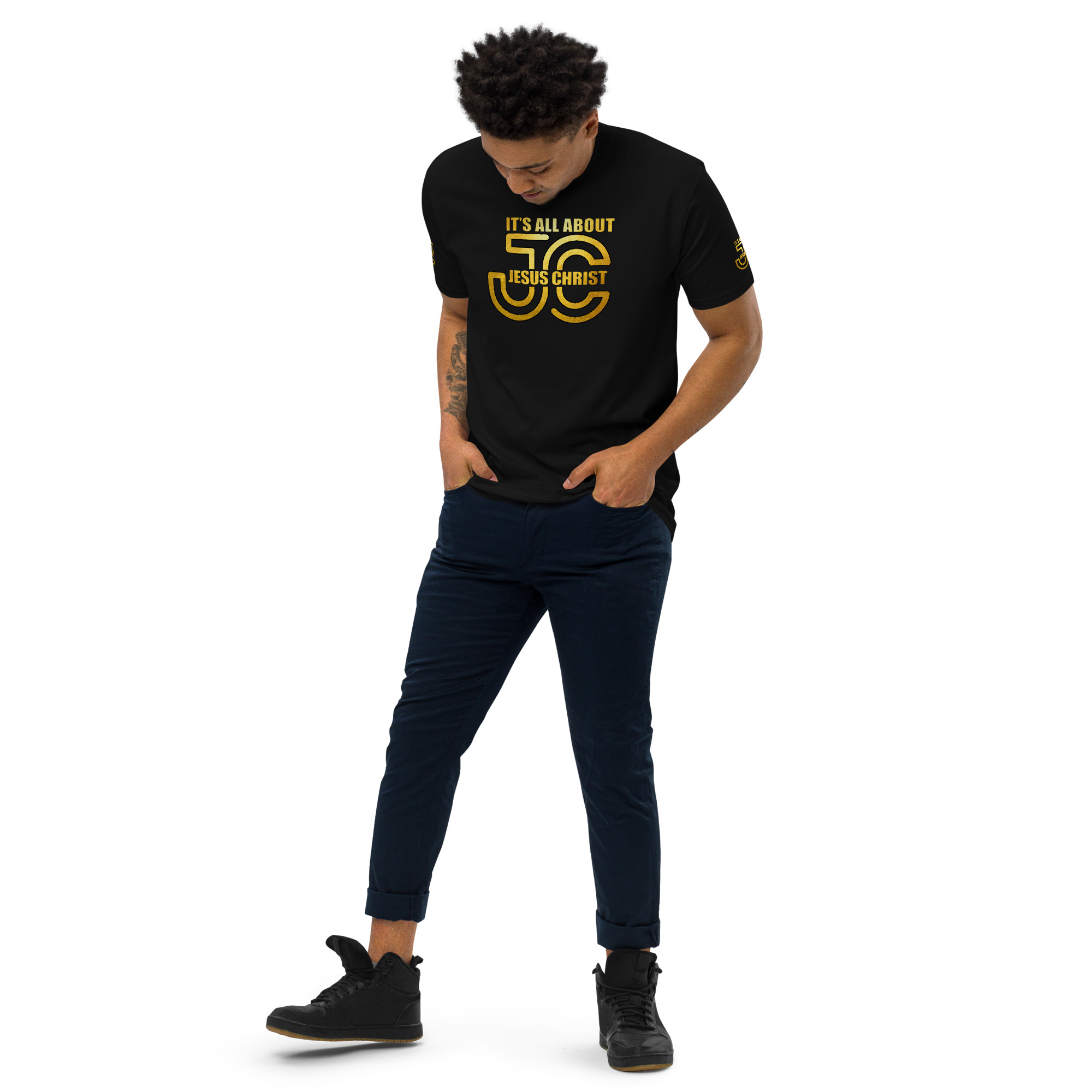 IT&#039;S ALL ABOUT JESUS CHRIST | Unisex premium Quality T-shirt