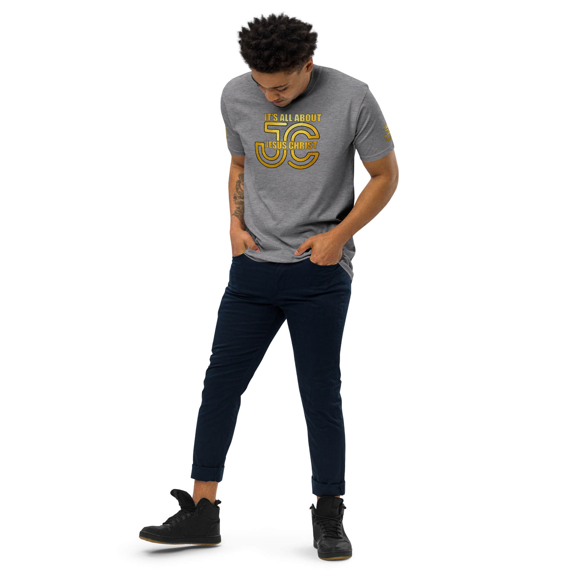 IT&#039;S ALL ABOUT JESUS CHRIST | Unisex premium Quality T-shirt