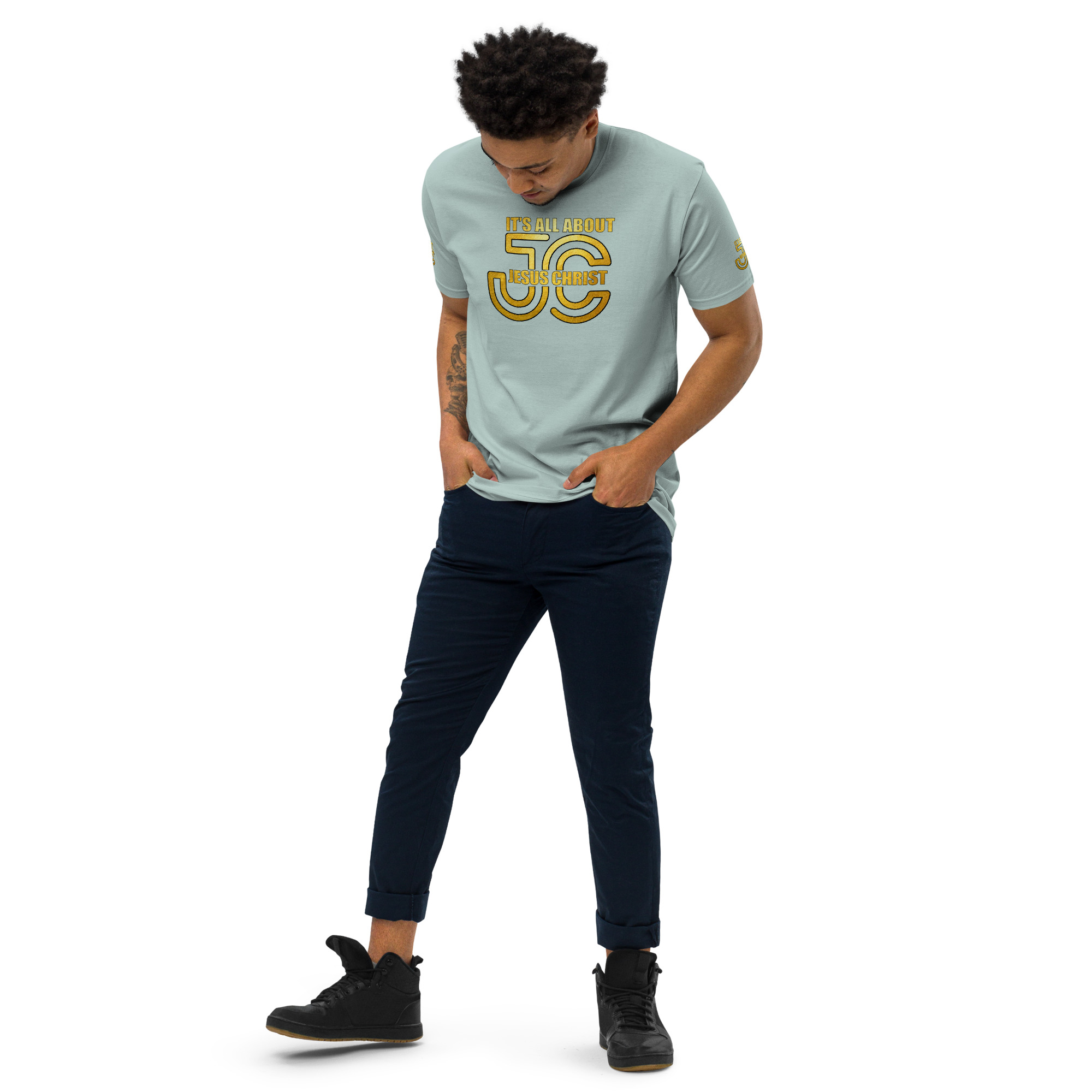IT&#039;S ALL ABOUT JESUS CHRIST | Unisex premium Quality T-shirt