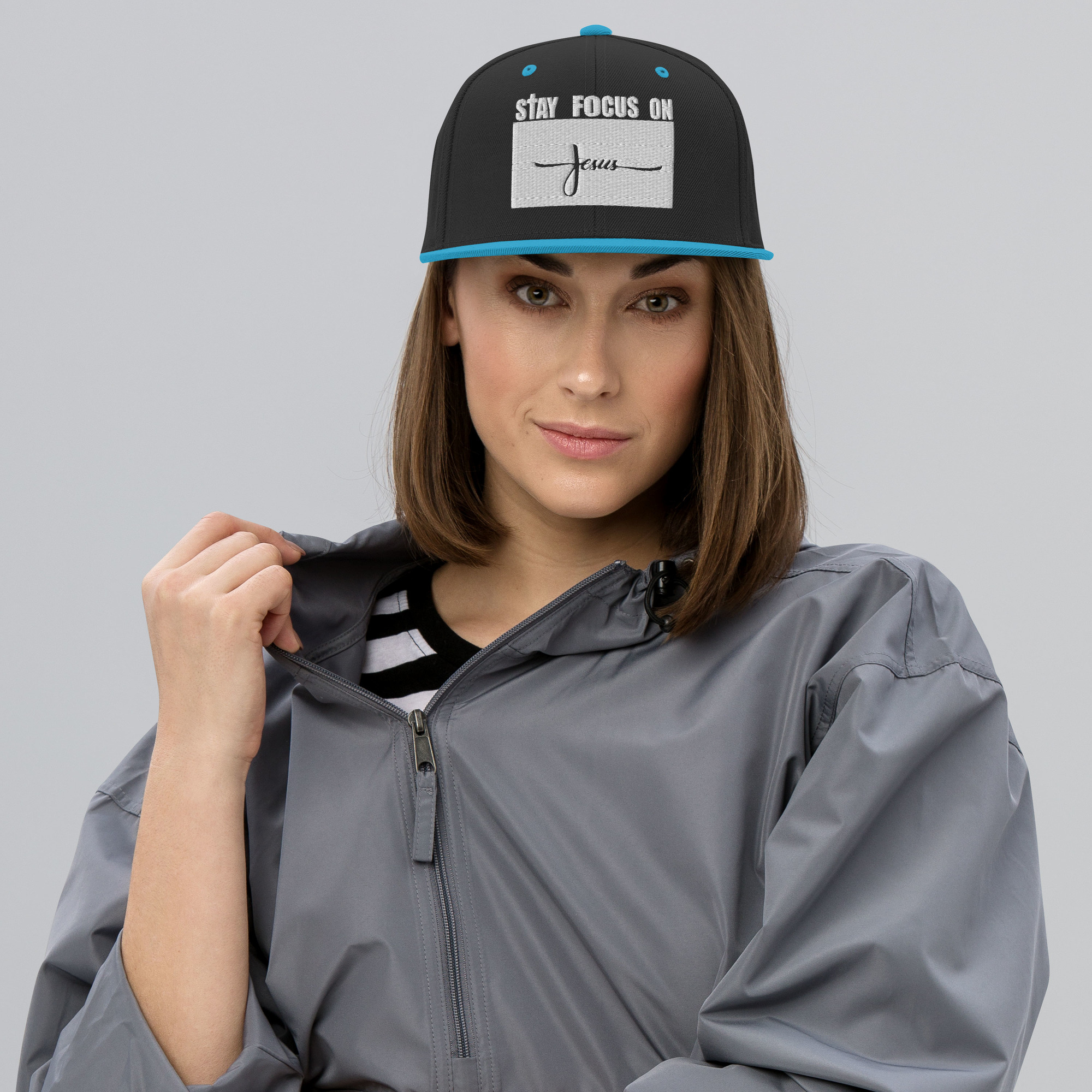 STAY FOCUS ON JESUS Snapback Hat