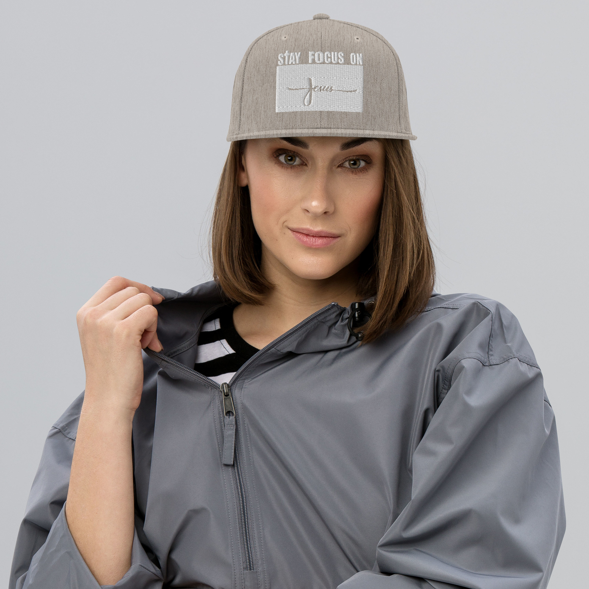 STAY FOCUS ON JESUS Snapback Hat