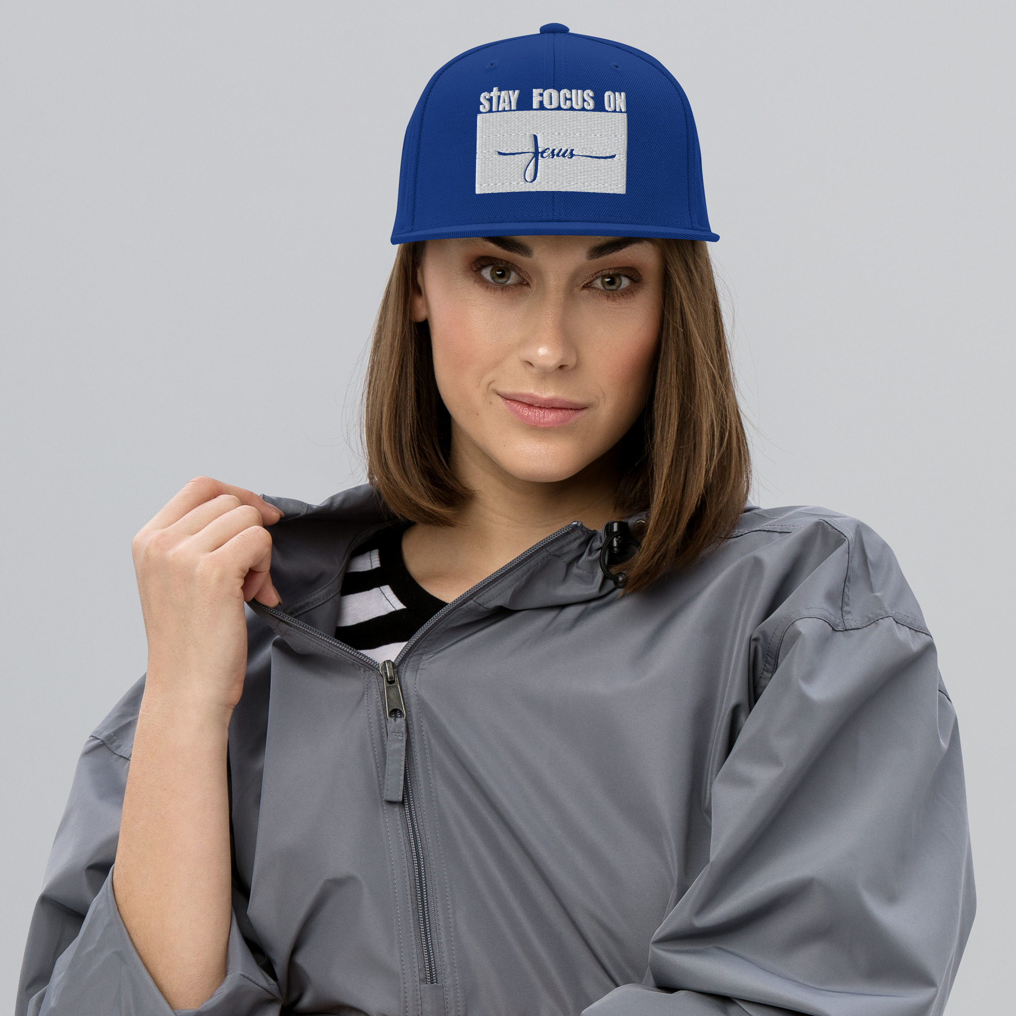 STAY FOCUS ON JESUS Snapback Hat