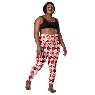 Burgundy | Leggings with pockets 