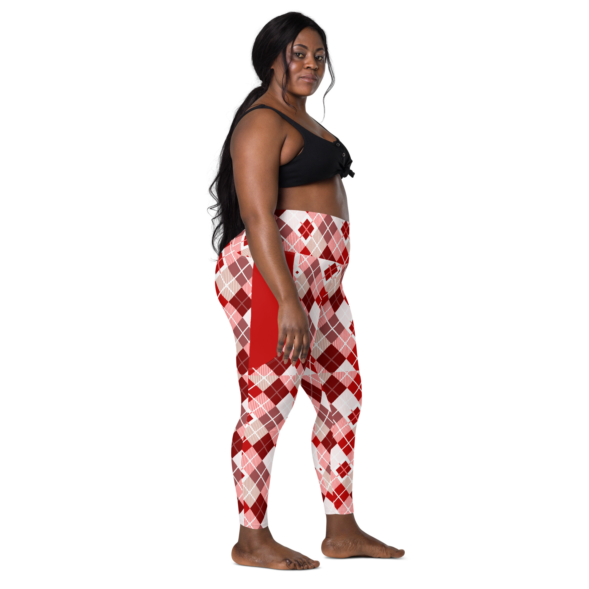 Burgundy | Leggings with pockets