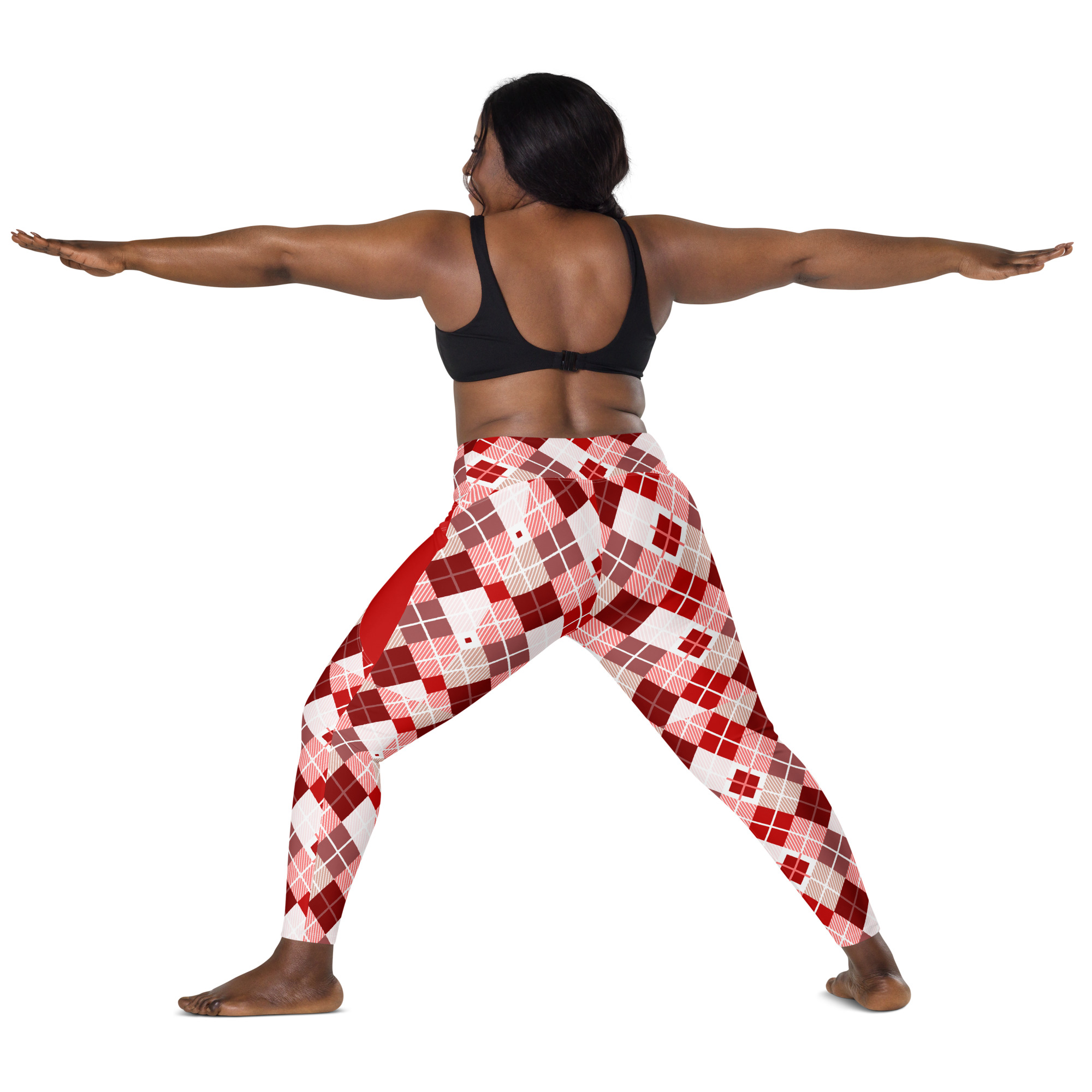 Burgundy | Leggings with pockets