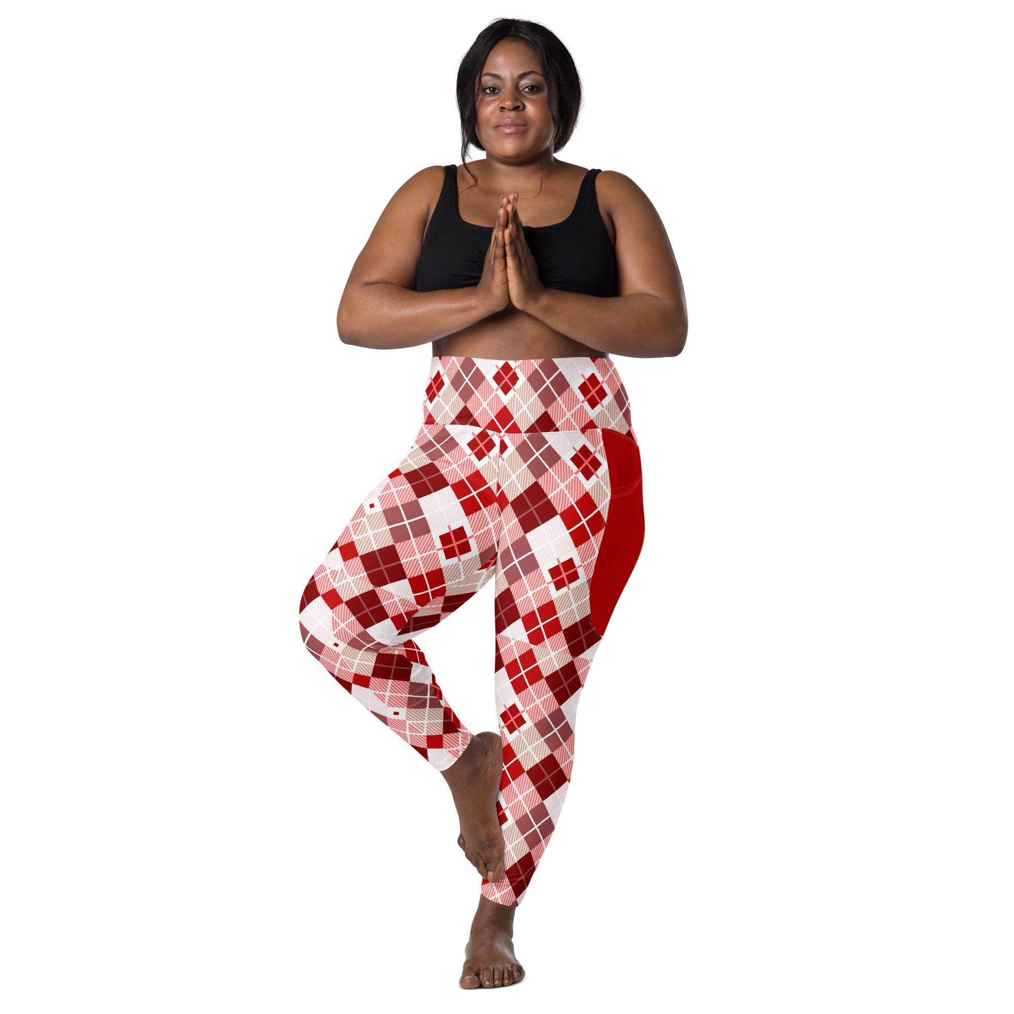 Burgundy | Leggings with pockets