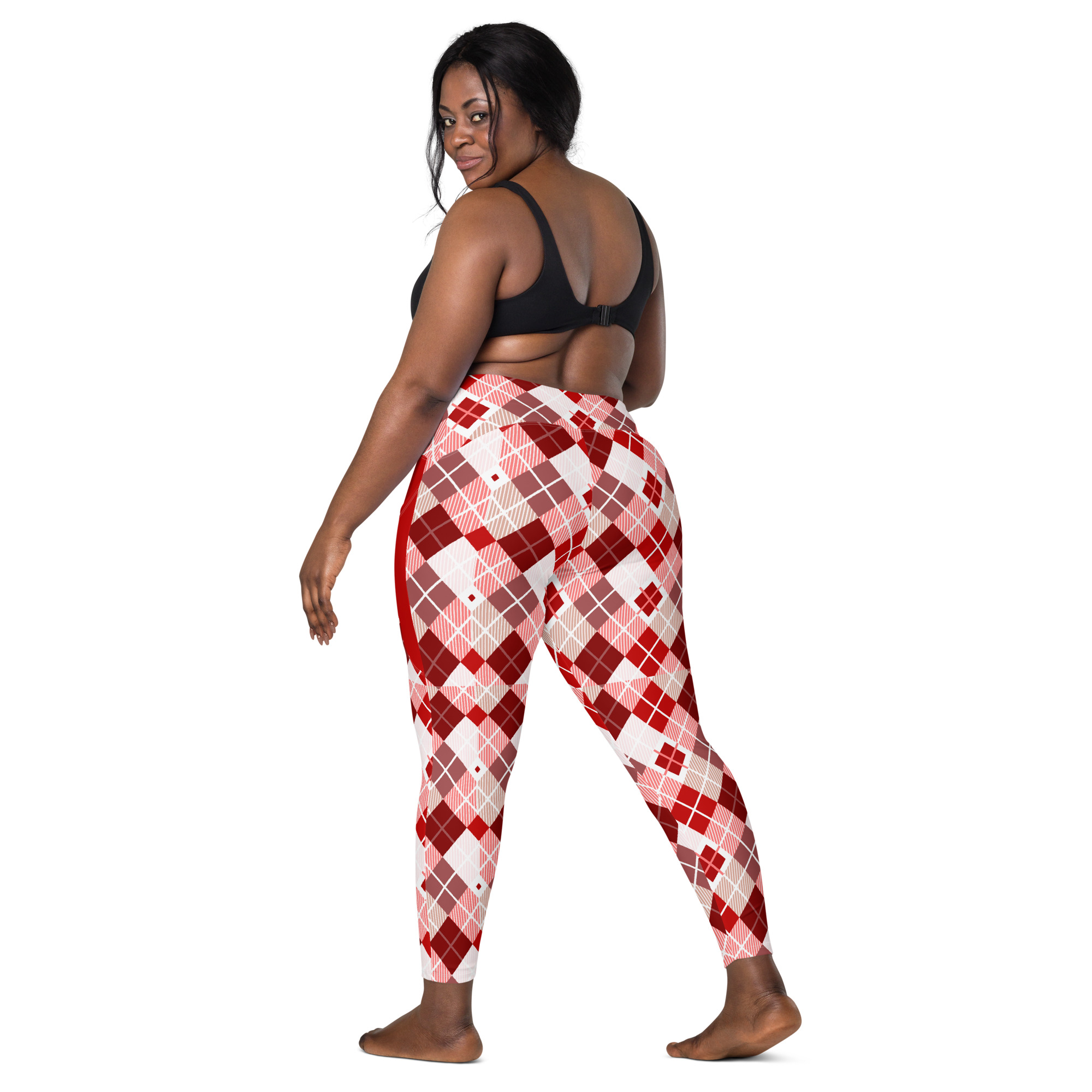 Burgundy | Leggings with pockets