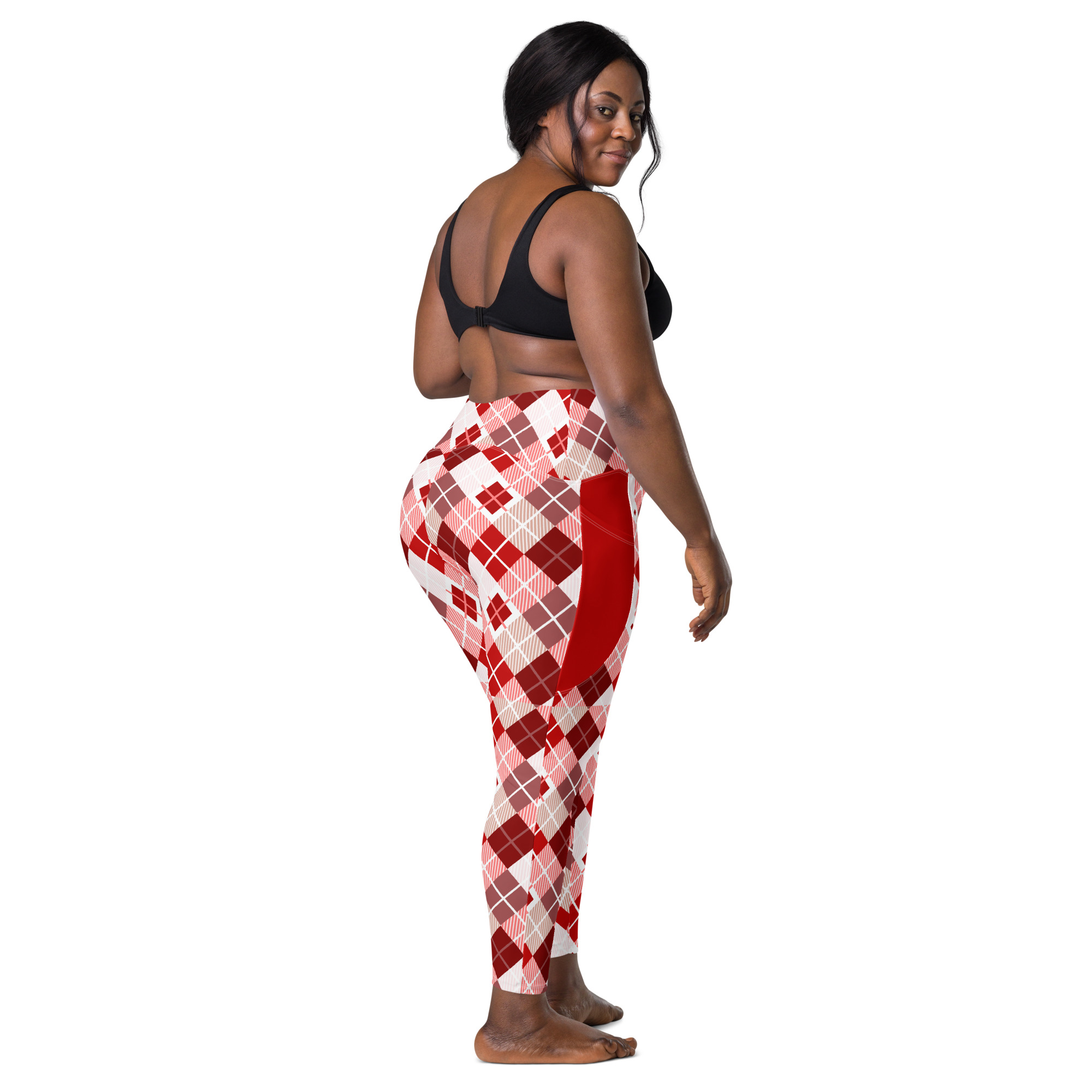 Burgundy | Leggings with pockets