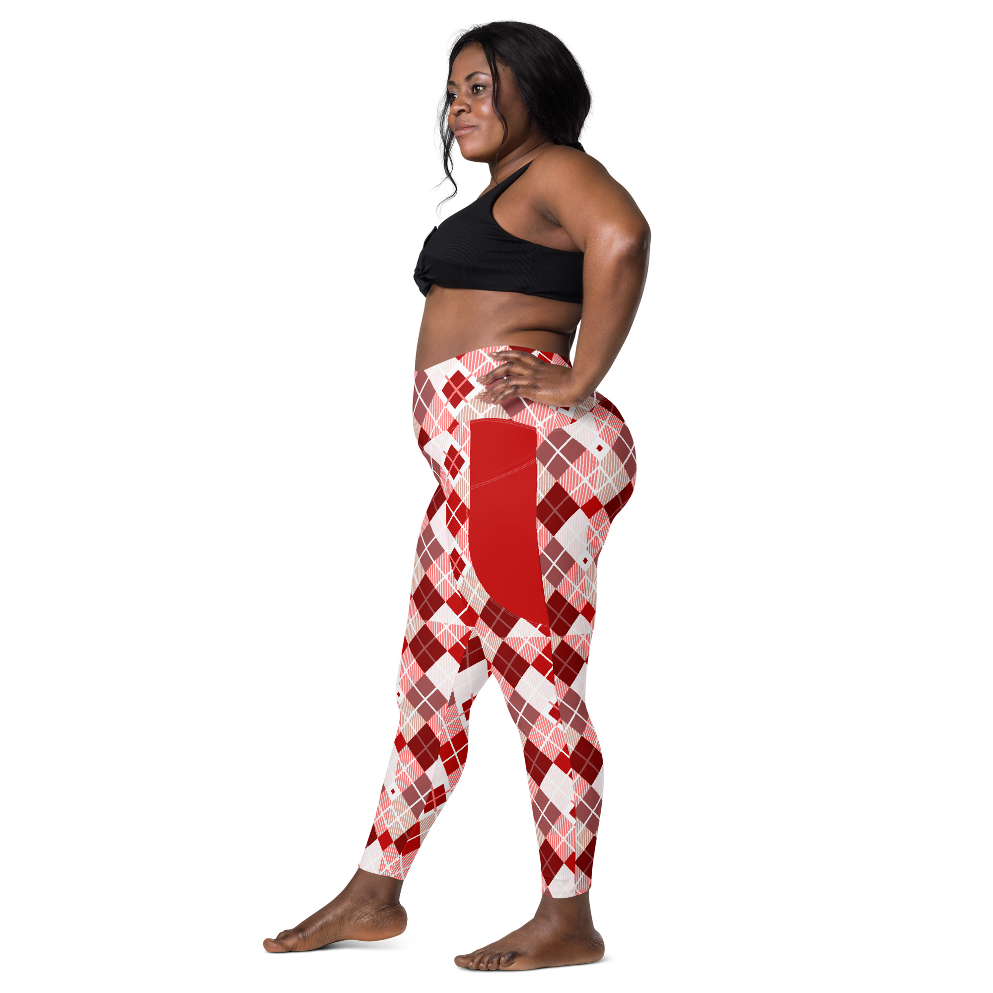 Burgundy | Leggings with pockets