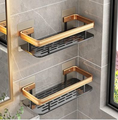 Adhesive Straight Bathroom Caddies