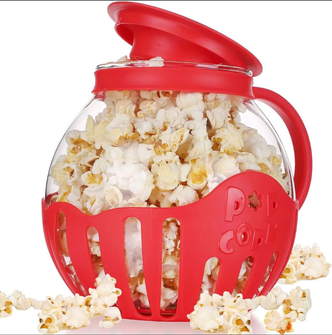 Glass Microwave Popcorn Popper